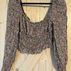Floral Smocked Women's Top